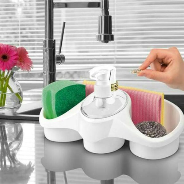 3 In 1 Soap Dispenser And Sponge