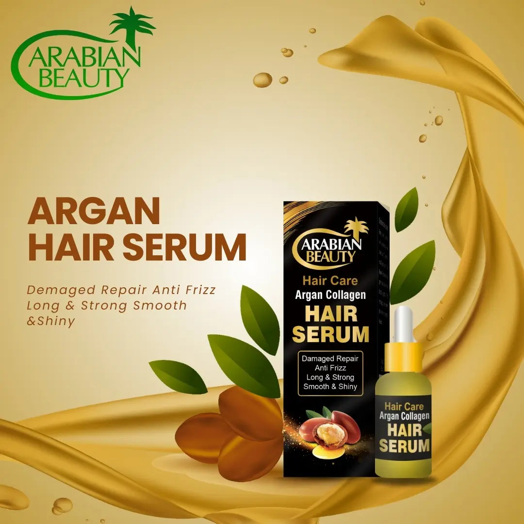 Arabian Beauty Argan Keratin Hair Serum - Transform Your Tresses with Shine and Smoothness