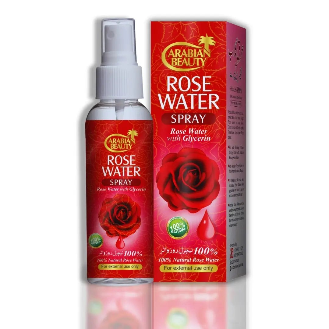 Arabian Beauty Rose Water with Glycerin Syrup 120ml - Elevate Your Skincare with the Essence of Roses