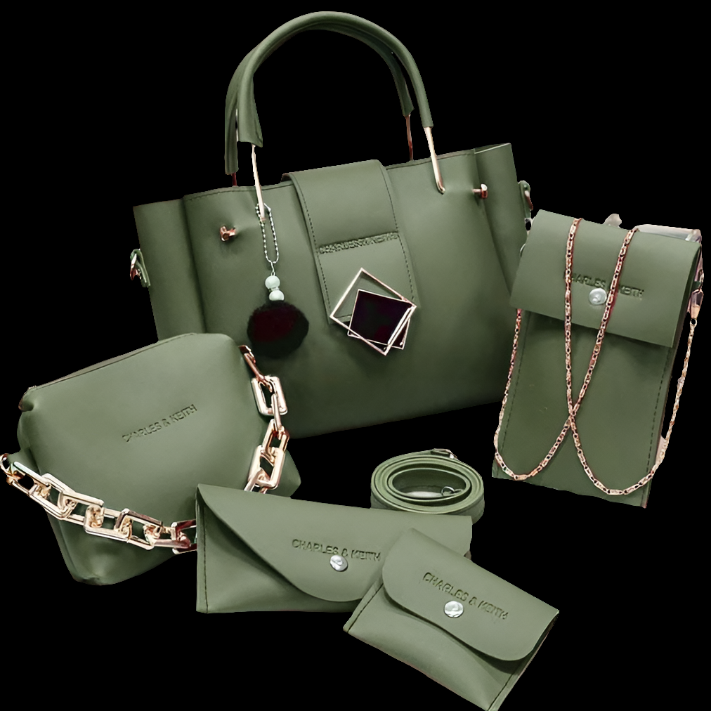 Charles  & Keith 5 Pcs Bag Set for Girls - Ishal Design House