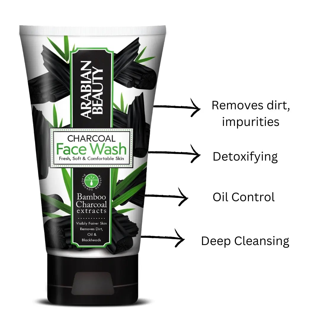 Arabian Beauty Charcoal Face Wash 120ml - Unveil Your Radiant Complexion