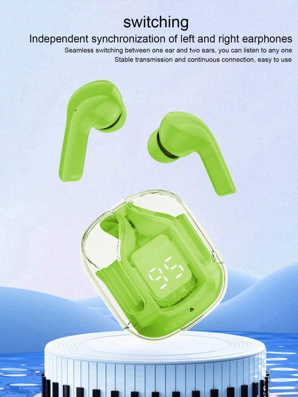 Air31 Earbuds Wireless Crystal Transparent Body ( Random Color )