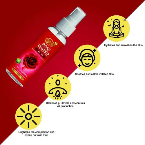 Arabian Beauty Rose Water with Glycerin Syrup 120ml - Elevate Your Skincare with the Essence of Roses